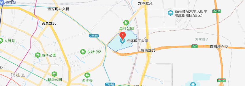 成都理工大学学校地图